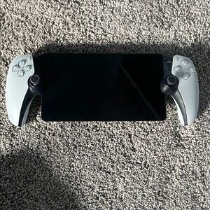 Sony Black and White Handheld Console with DualSense Controllers